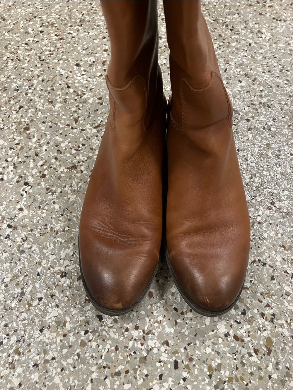Sam Edelman | Penny Tall Leather Riding Boots Whiskey (6.5) - Picture 9 of 15